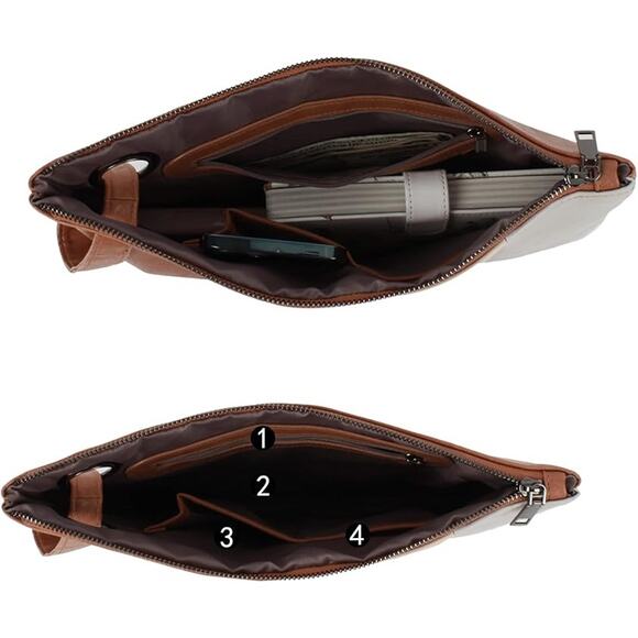 Clutch Bag Purse Envelop Chain Handbag Foldover Pouch Multicolor Wristlet Strap - Picture 5 of 7